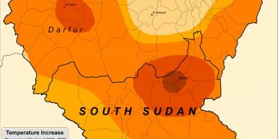 Kaart van Soedan klimaat
